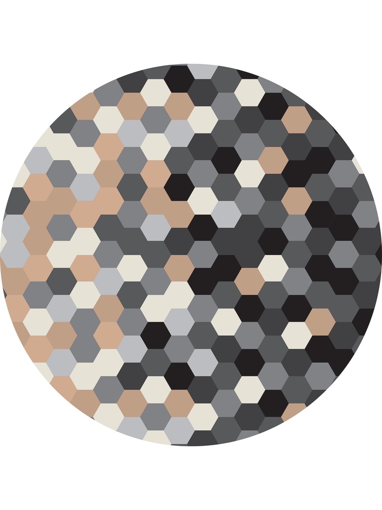 Gradient Hexagons Vinyl Highchair Splat Mat