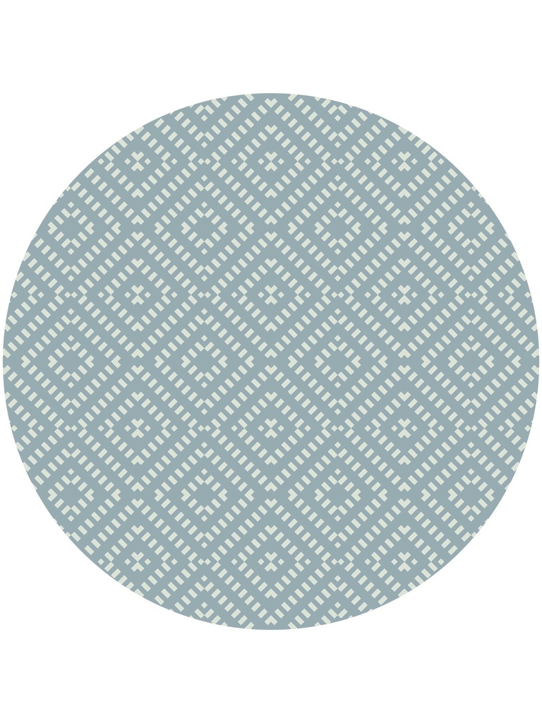 Geometric Grid Vinyl Highchair Splat Mat