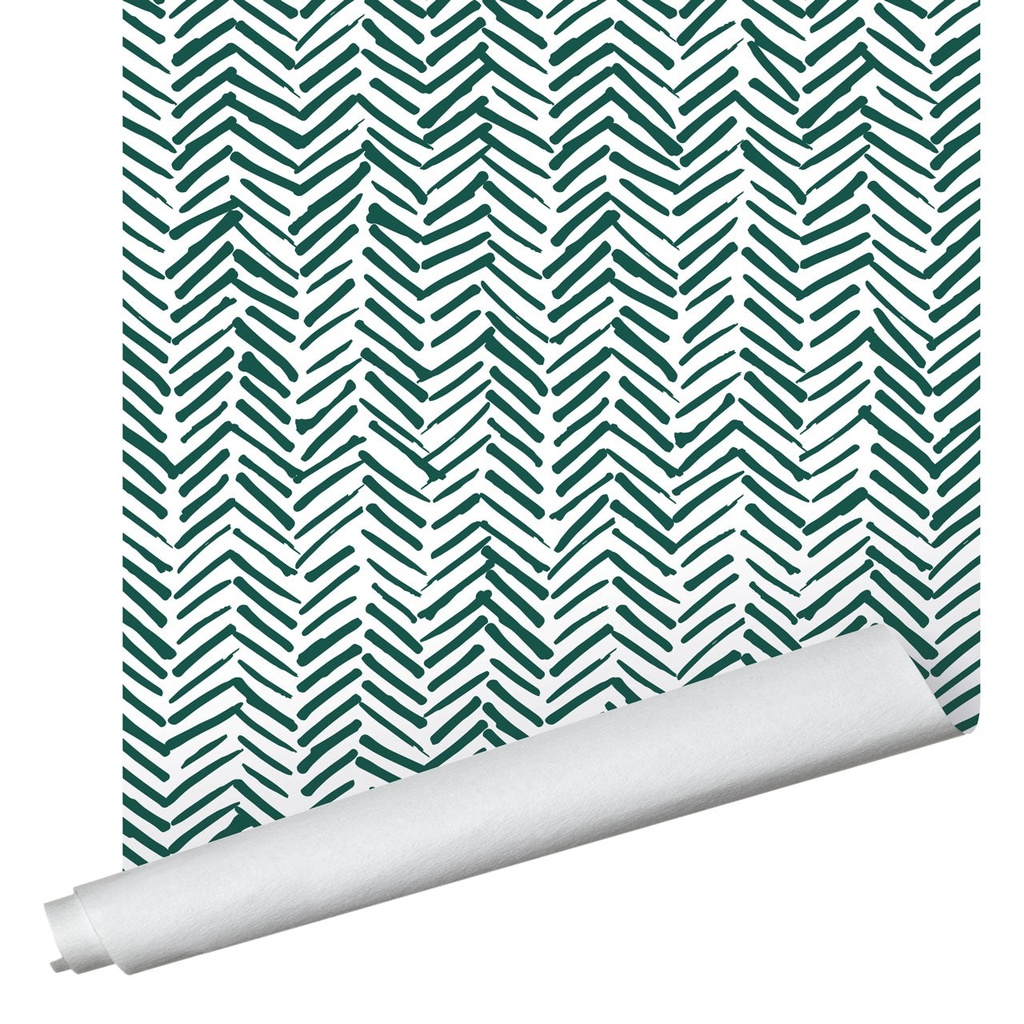 Herringbone Strokes Wallpaper
