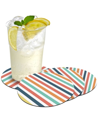 [VC-CST] Multi-Color Stripes Coasters (Set of 4)