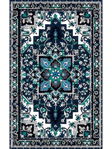 [VM-VBP] Vibrant Persian Vinyl Area Rug