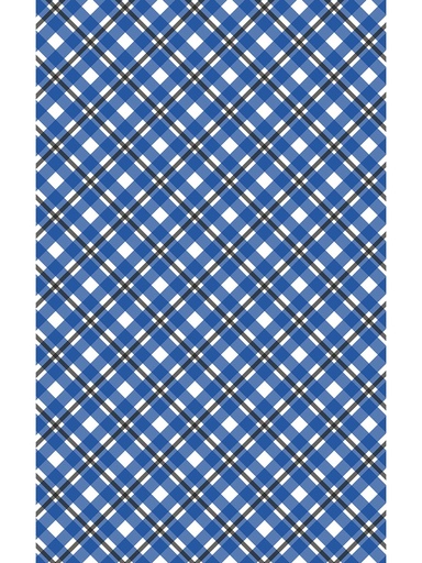 [VM-PTP] Past-Time Plaids Vintage Vinyl Area Rug