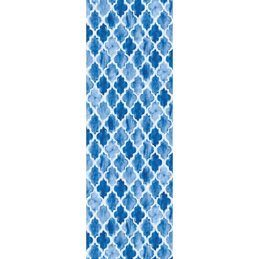 [VR-MWC] Moroccan Watercolor Vinyl Runner Rug