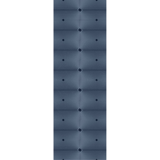 [VR-VDG] Vibrating Diagonals Vinyl Runner Rug