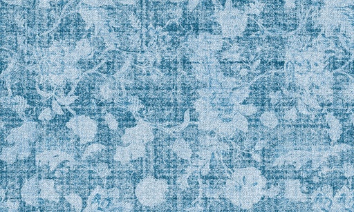 [VK-VFL] Vintage Floral Vinyl Kitchen Rug