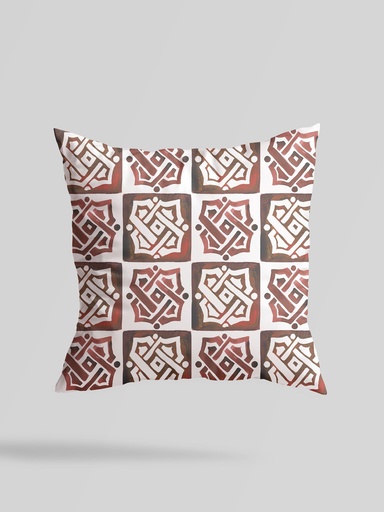 [PLC-CBW] Checkered Brushwork Pillow Cover