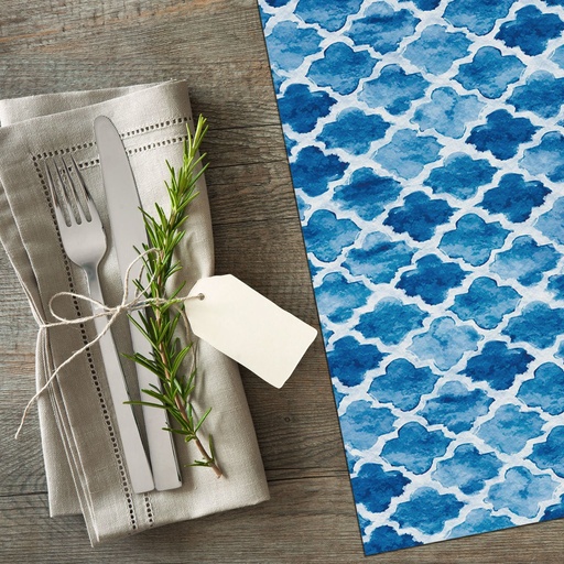 [VP-MWC] Moroccan Watercolor Vinyl Placemats (set of 4)