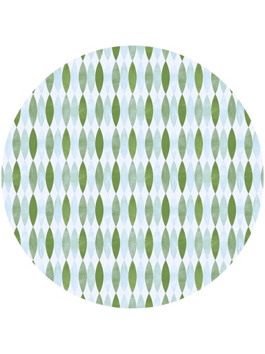 [VS-TWR] Twisted Ribbon Vinyl Highchair Splat Mat